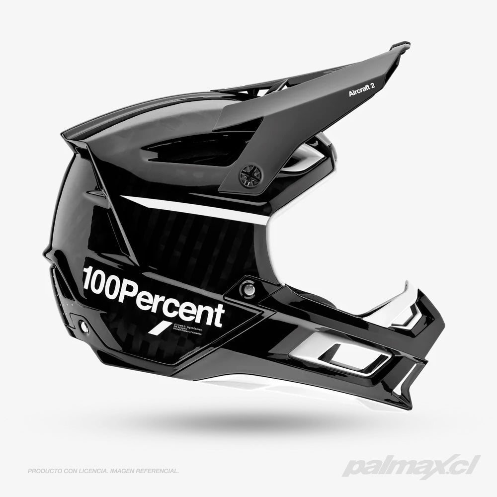 Casco Downhill / MTB / BMX modelo Aircraft 2 Black White | 100 Percent